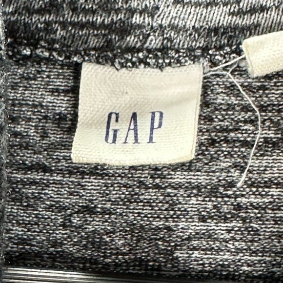 GAP Sweater Womens XS Gray Stretch Knit Turtleneck Pullover Hi Low Split Hem - Picture 5 of 8